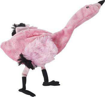 Flamingo Mini Skinneeez No Stuffing Dog Toy