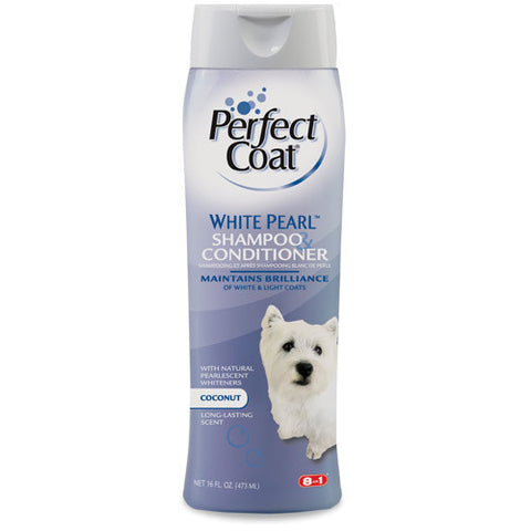 8In1 Perfect Coat White Pearl Dog Shampoo And Conditioner